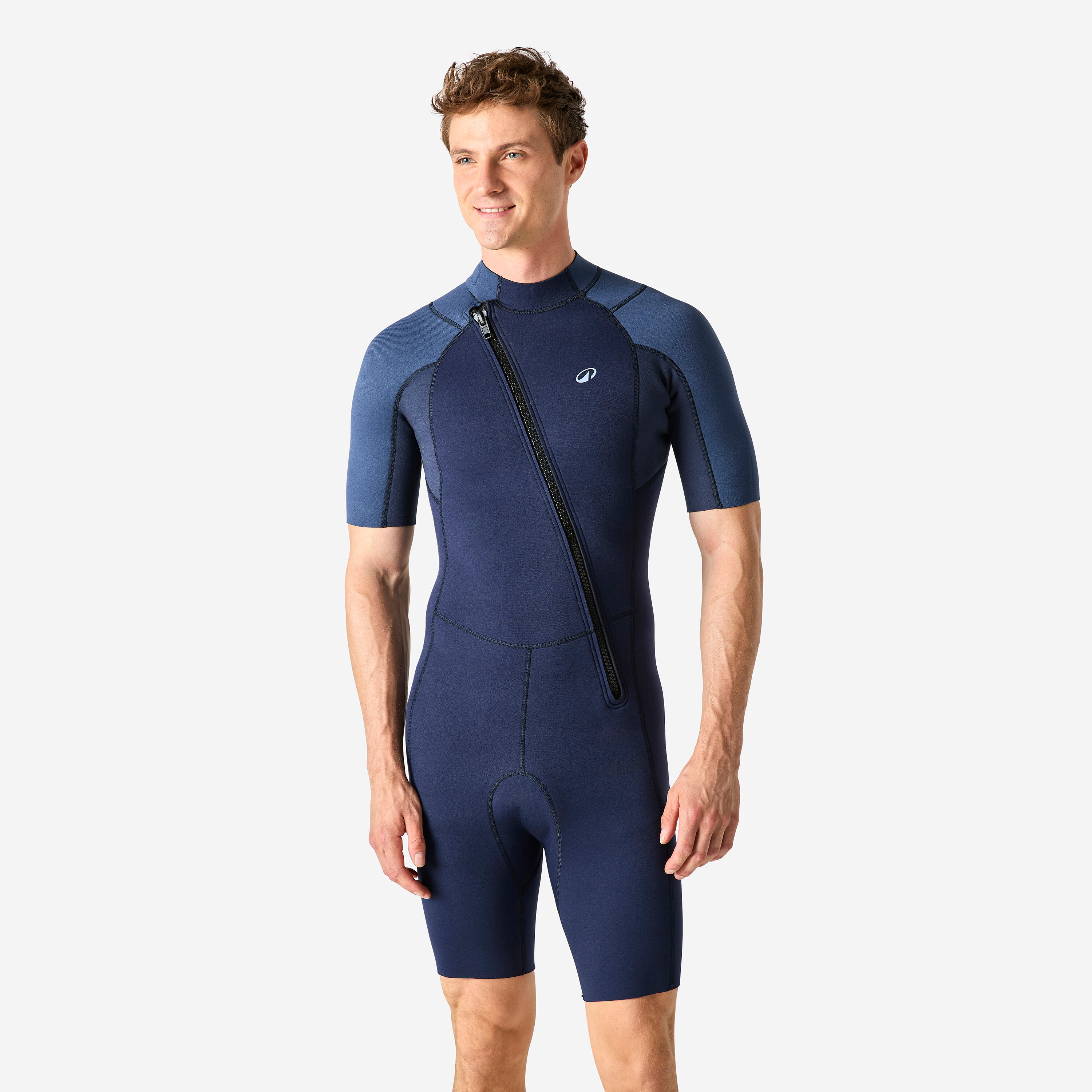 Decathlon Neoprenanzug Shorty Herren Naturkautschuk Essential Ocena 2 mm schwarz