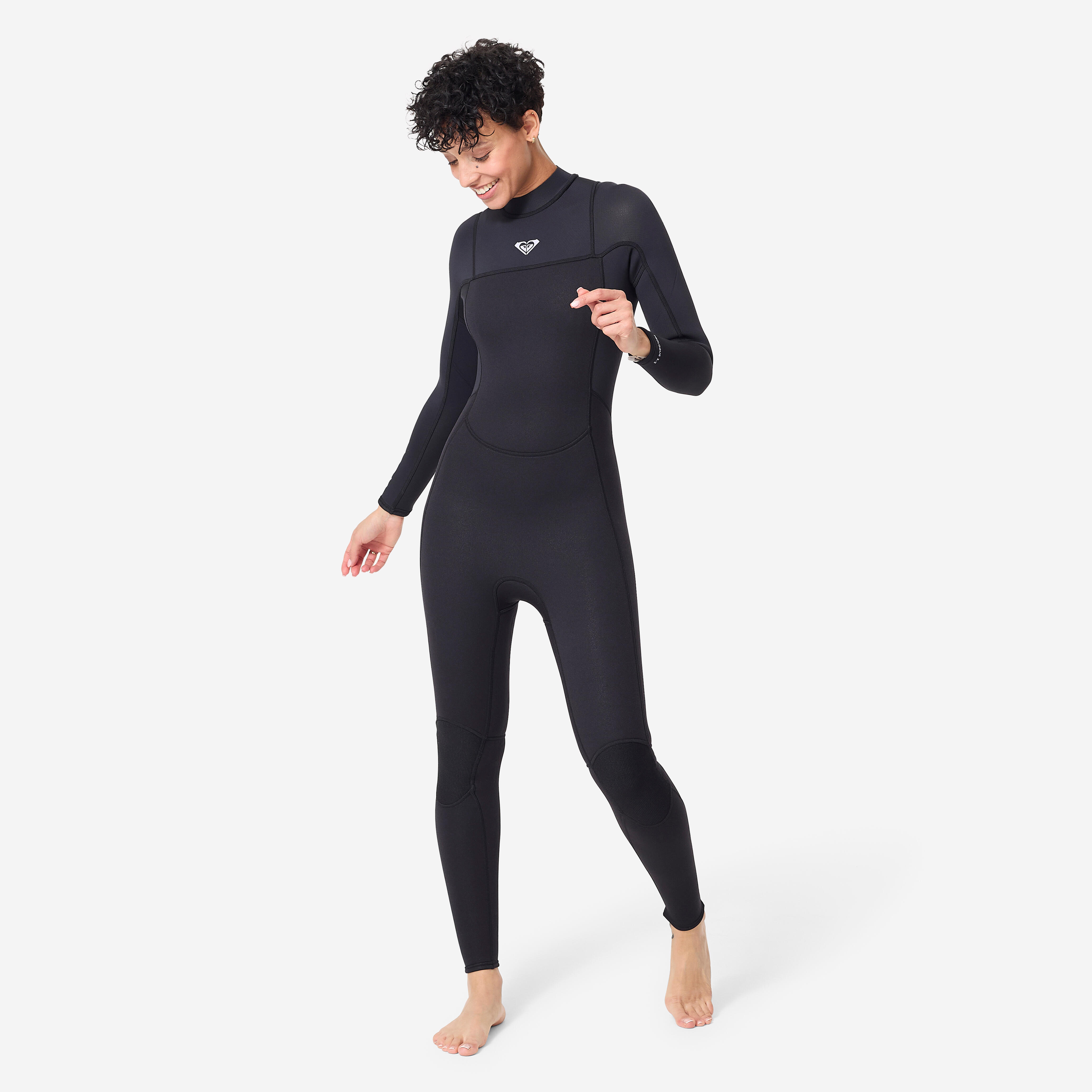 Roxy Neoprenanzug Surfen Damen Neopren 3/2 mm Rückenreißverschluss Prologue schwarz