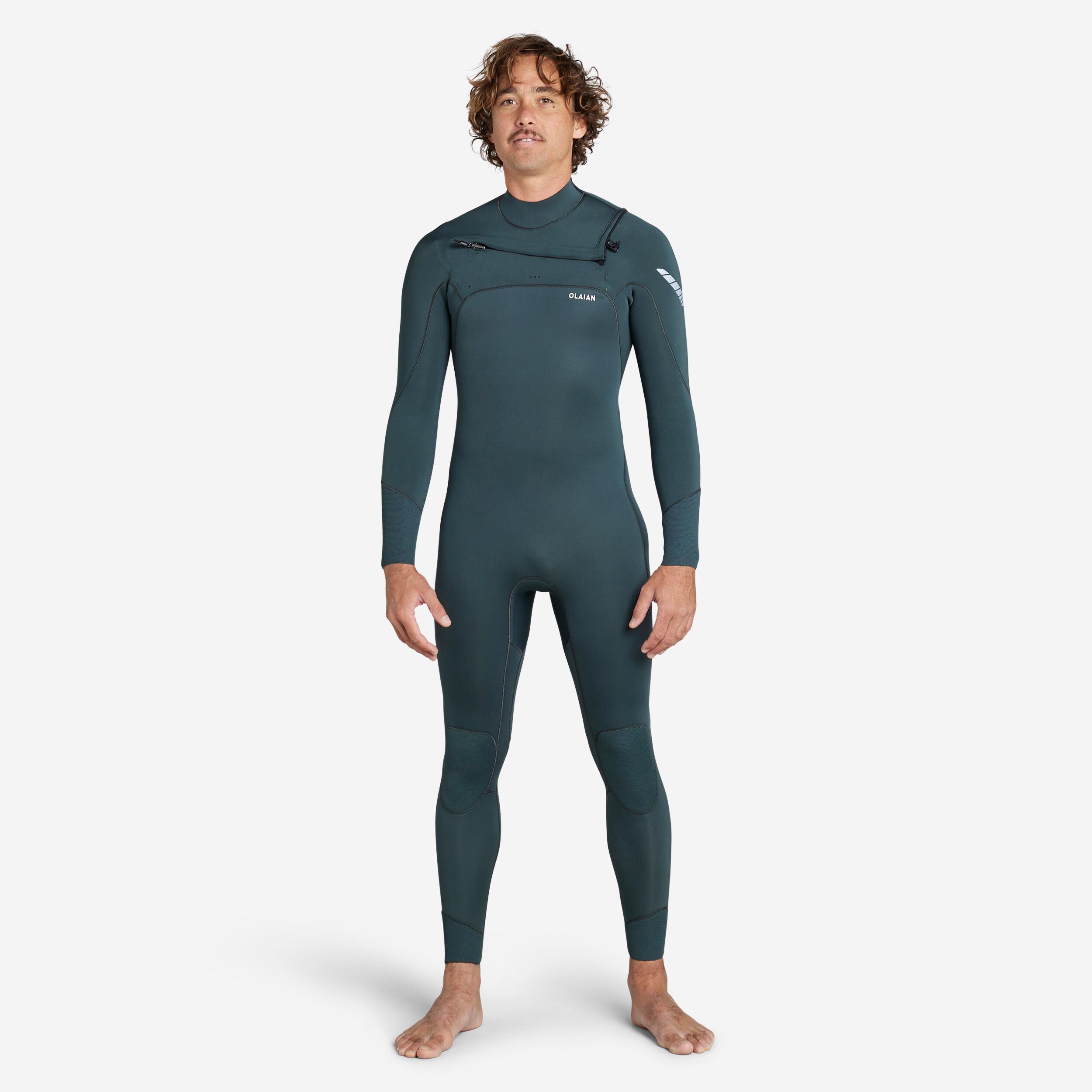 OLAIAN Neoprenanzug Surfen Herren 3/2 mm - 900 dunkelgrün