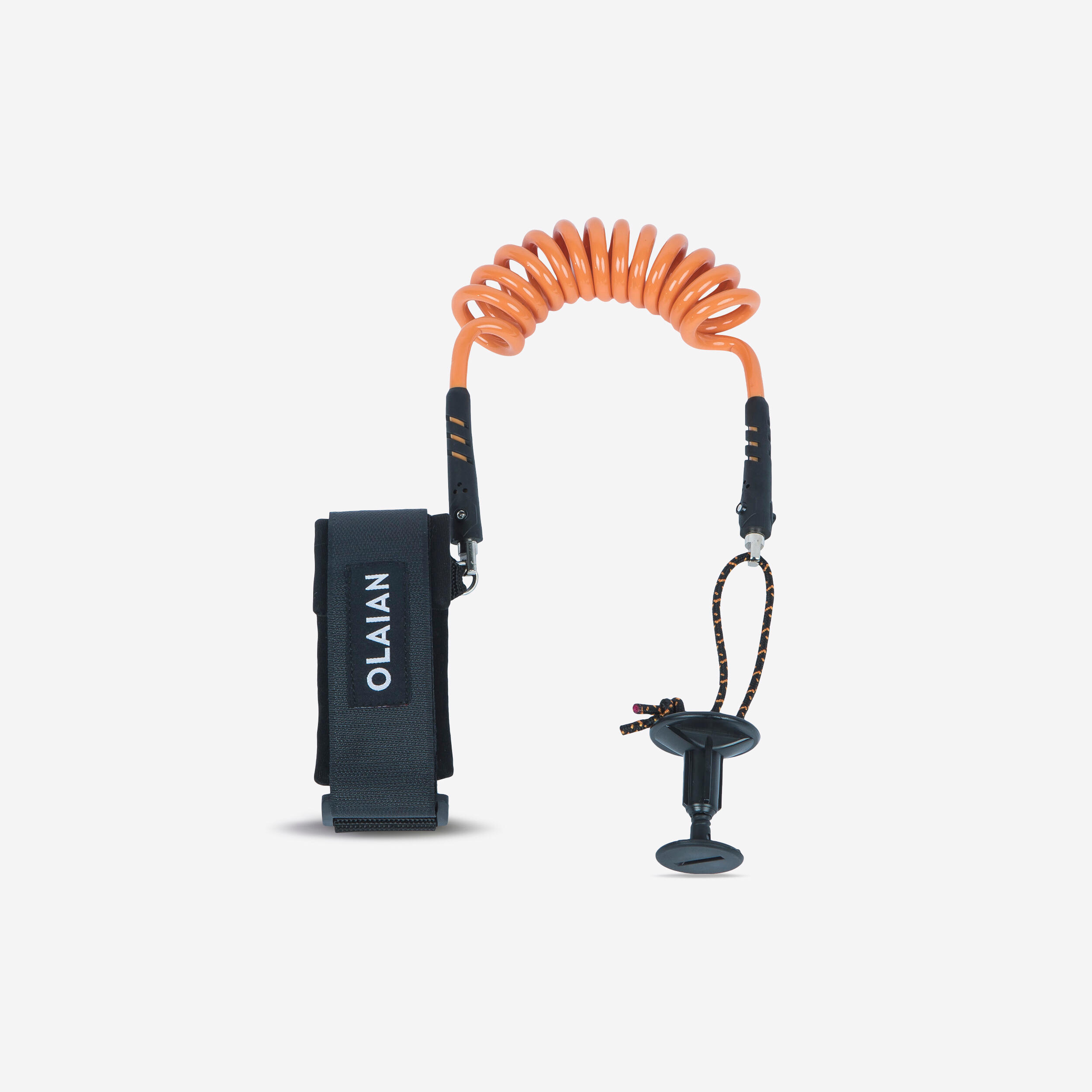 OLAIAN Leash Bodyboard 2-in-1 Handgelenk Bizeps 500 orange inkl. Plug