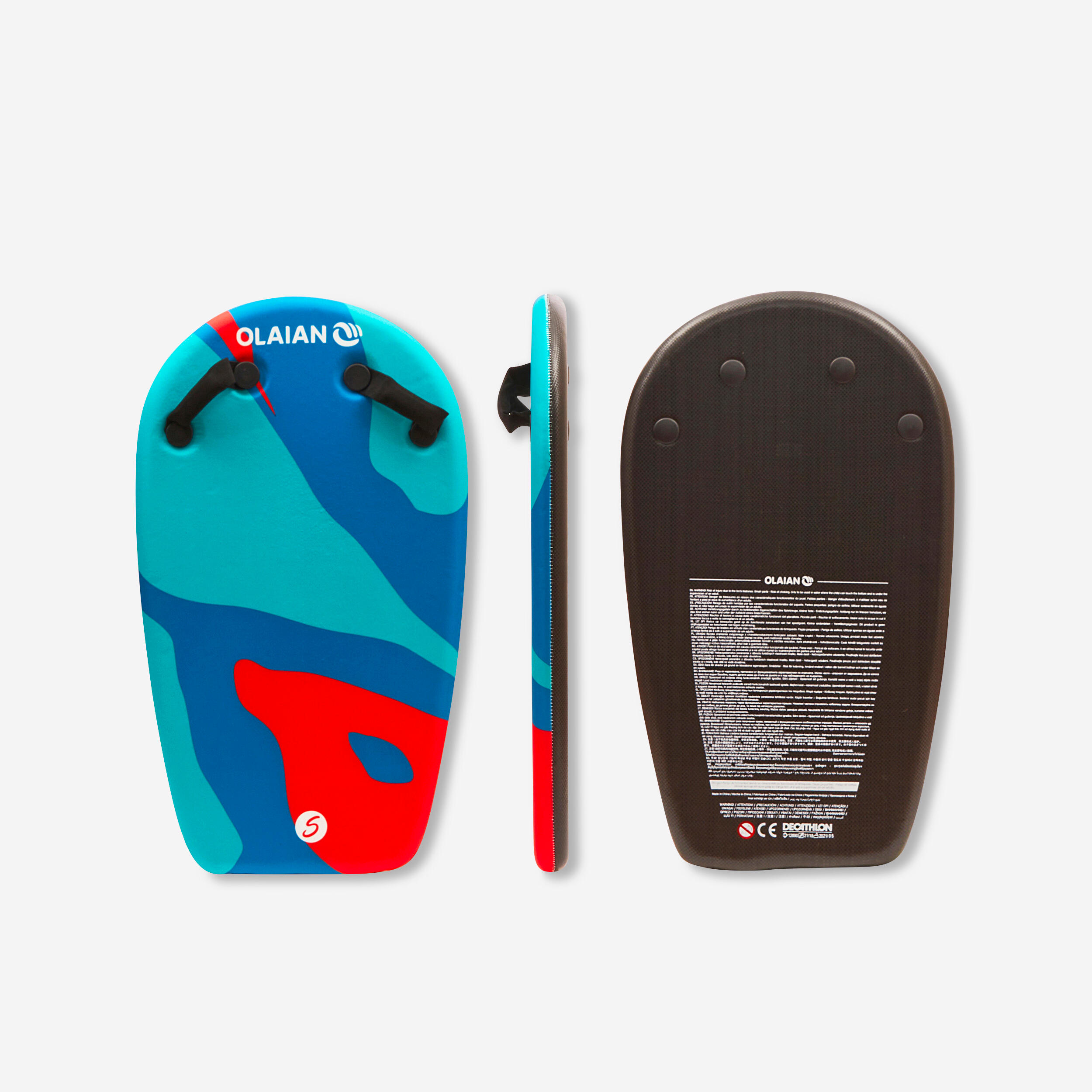 OLAIAN Bodyboard mit Griffen Kinder 4–8 Jahre - Bodyatu Camouflage