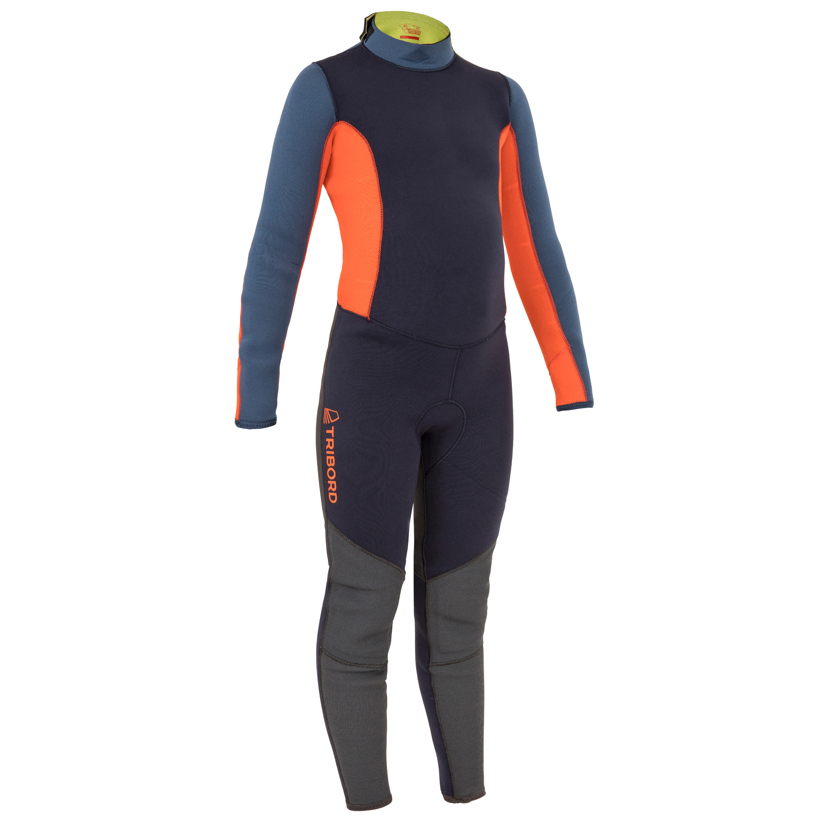 TRIBORD Neoprenanzug Segeln Jolle Katamaran Kinder 500 3/2 mm blau/orange