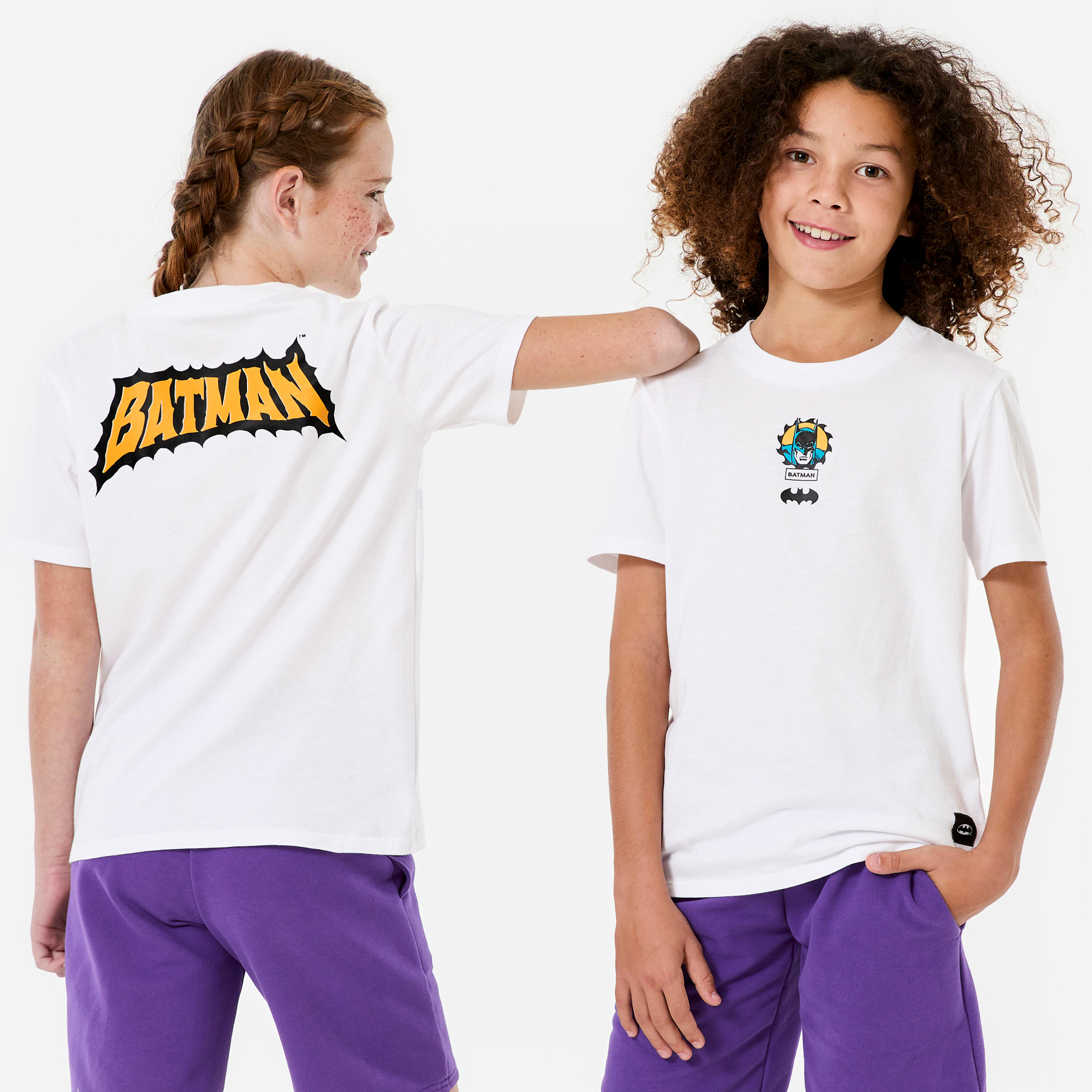 Decathlon T-Shirt Kinder - Batman weiß