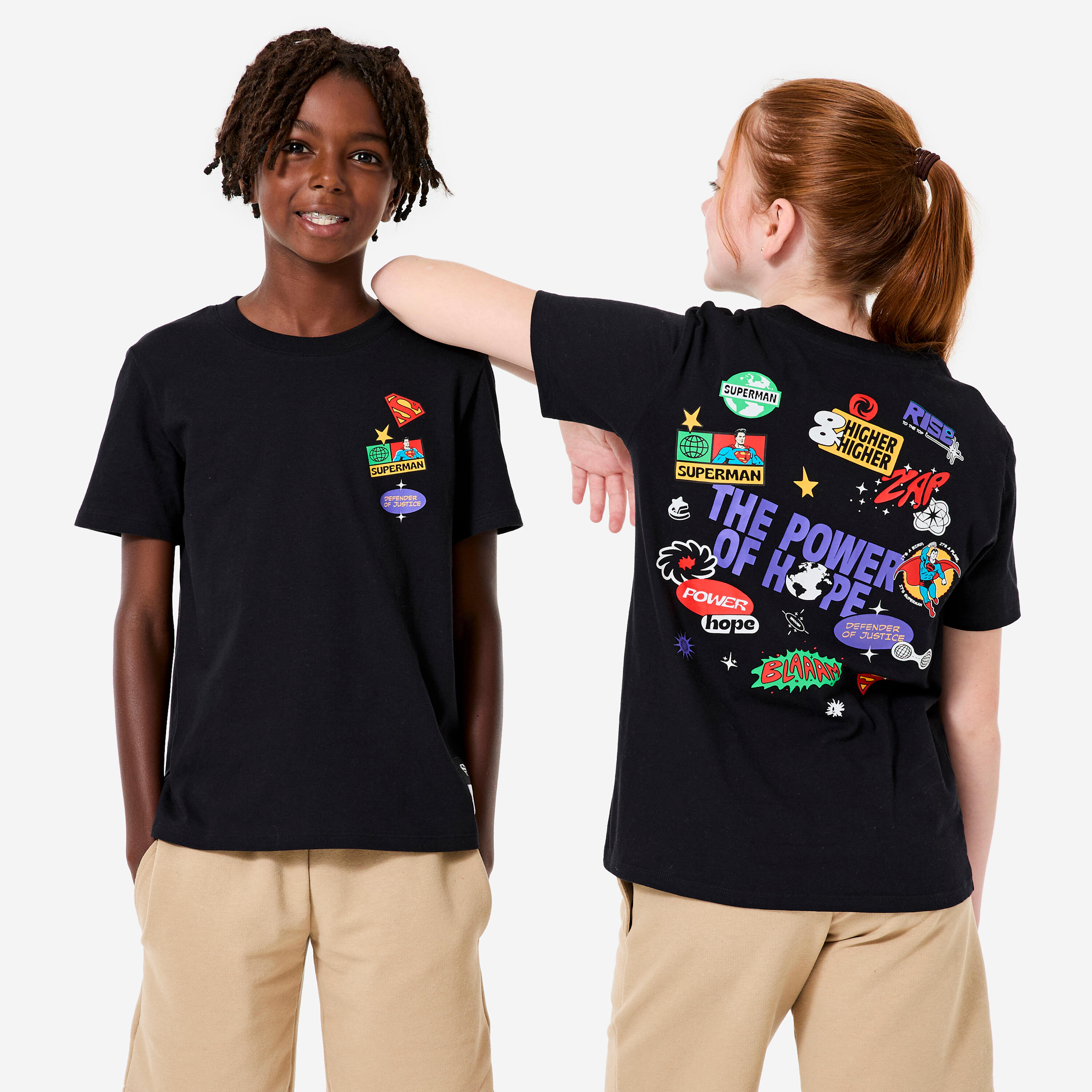 Decathlon T-Shirt Kinder - Batman schwarz