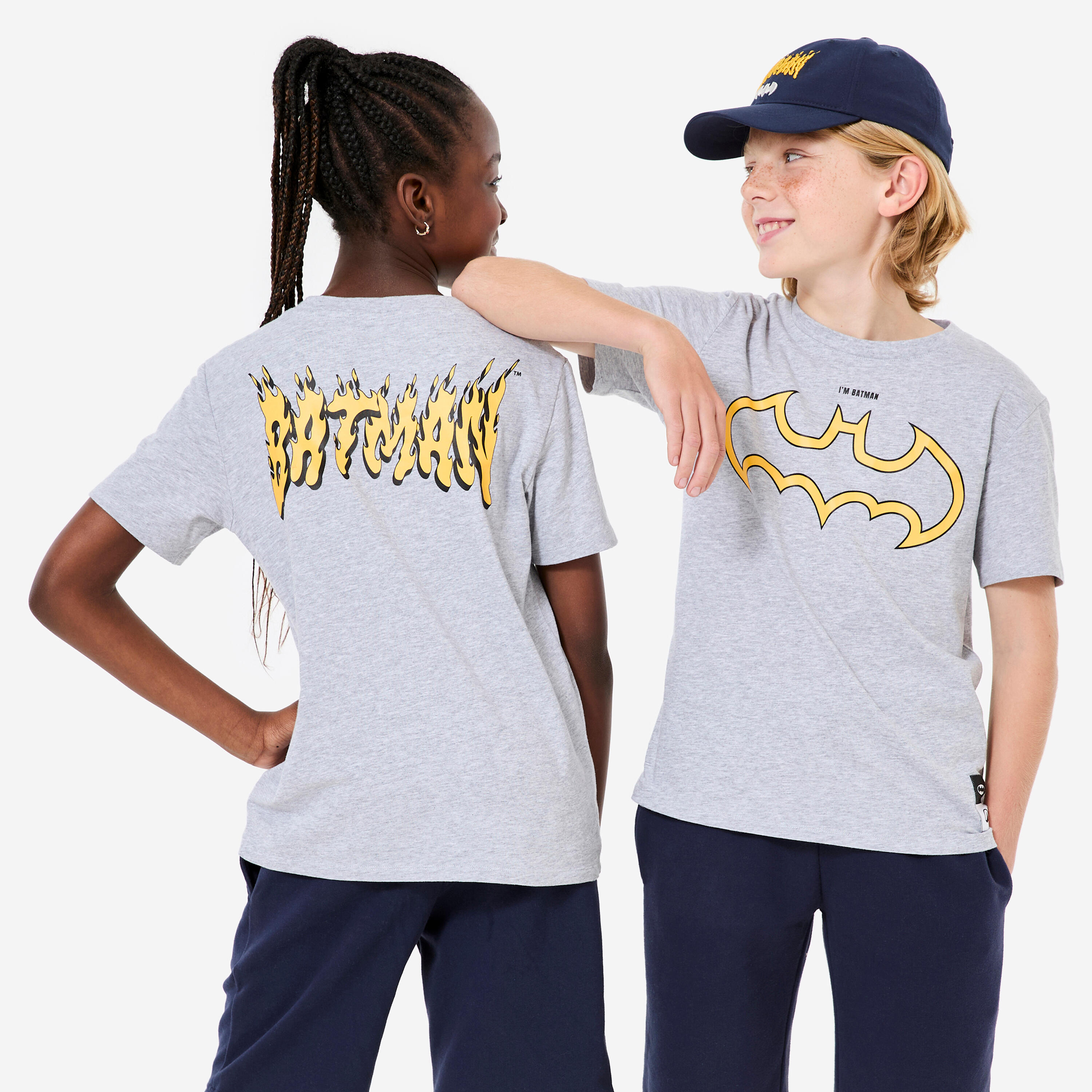 Decathlon T-Shirt Kinder - Batman grau