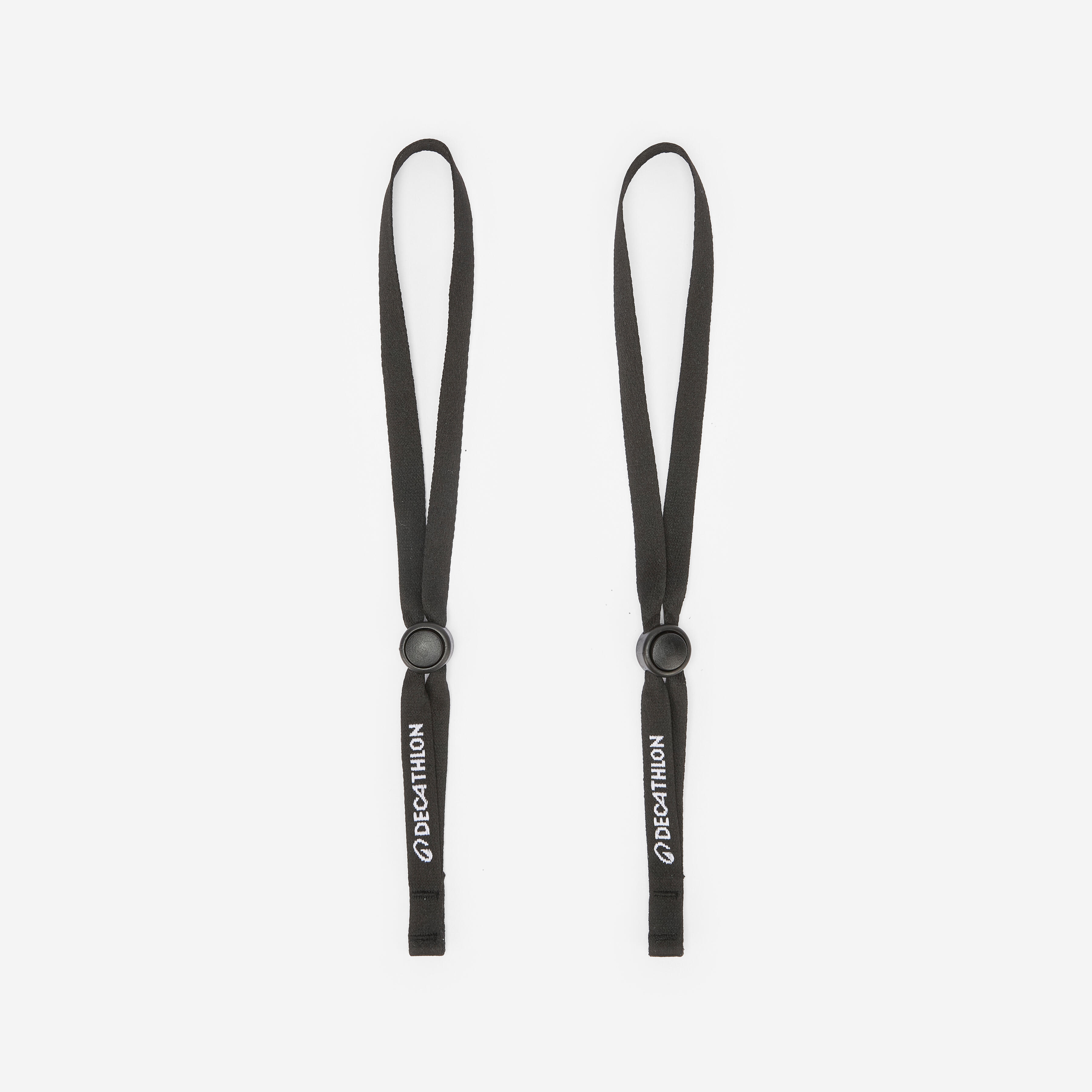 Decathlon Flossen-Leash Bodyboard leicht Schnürung 500 Fin Leash Light grau