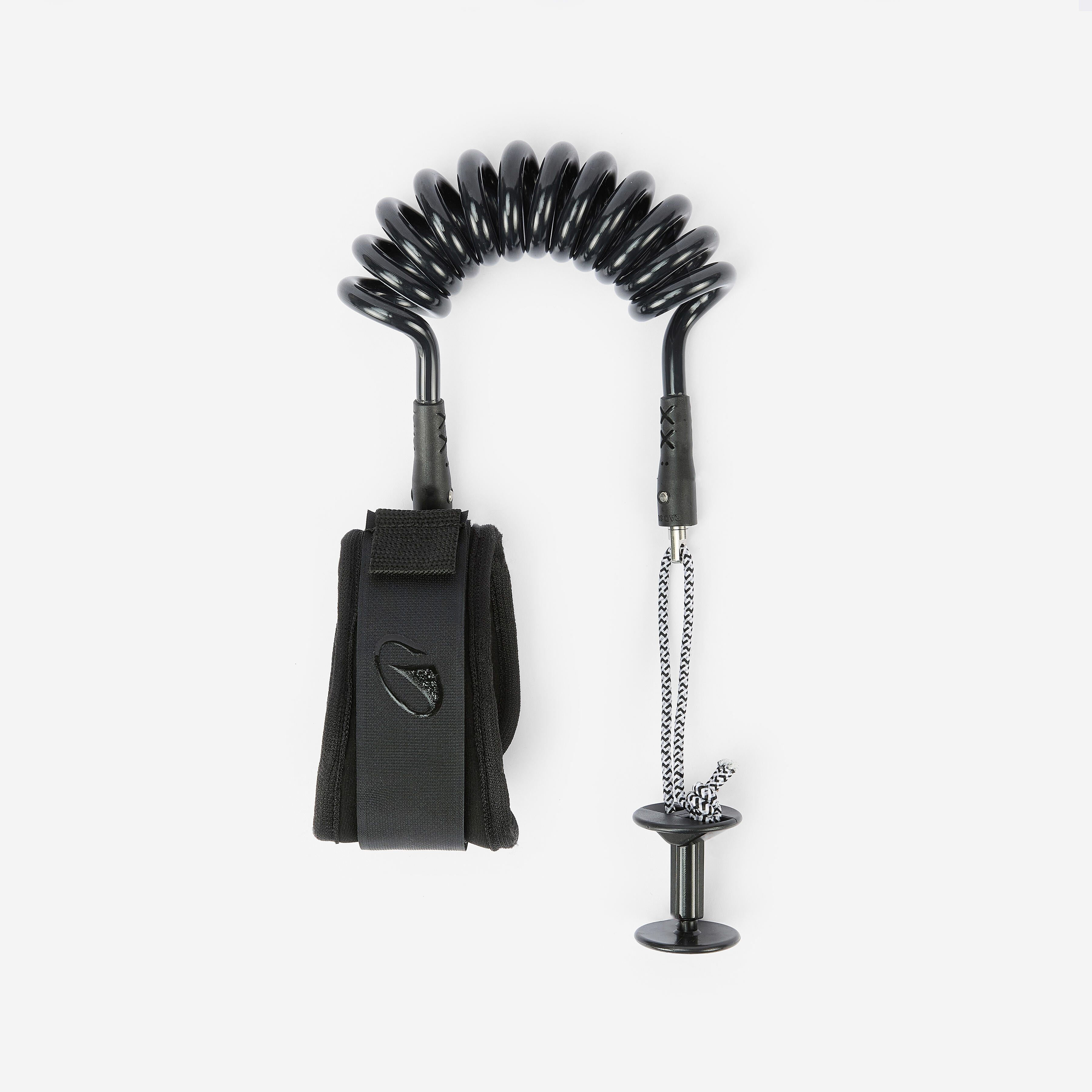 Decathlon Leash am Bizeps für Bodyboard 900 schwarz